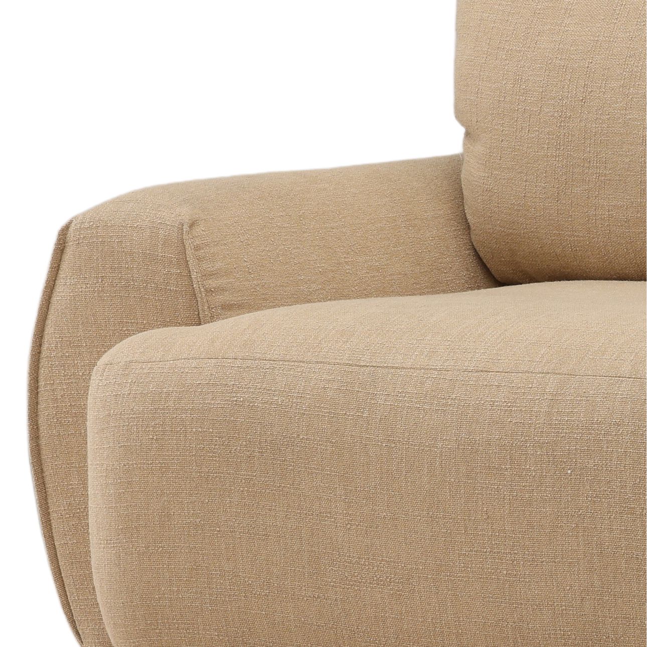Sand Fabric Sectional 119.5 in Wide