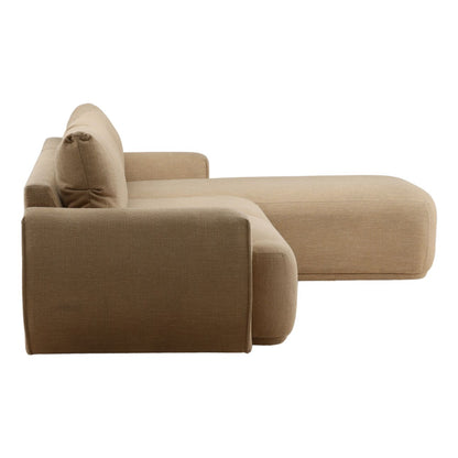 Sand Fabric Sectional 119.5 in Wide