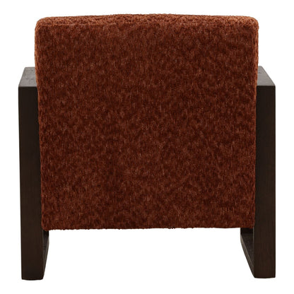 Signature Multi-Tone Chenille Fabric and Rubber Wood Home Accent