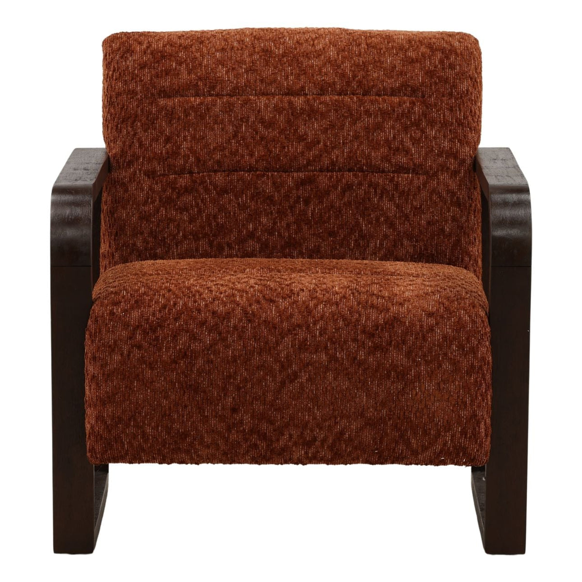 Signature Multi-Tone Chenille Fabric and Rubber Wood Home Accent