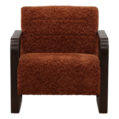 Signature Multi-Tone Chenille Fabric and Rubber Wood Home Accent