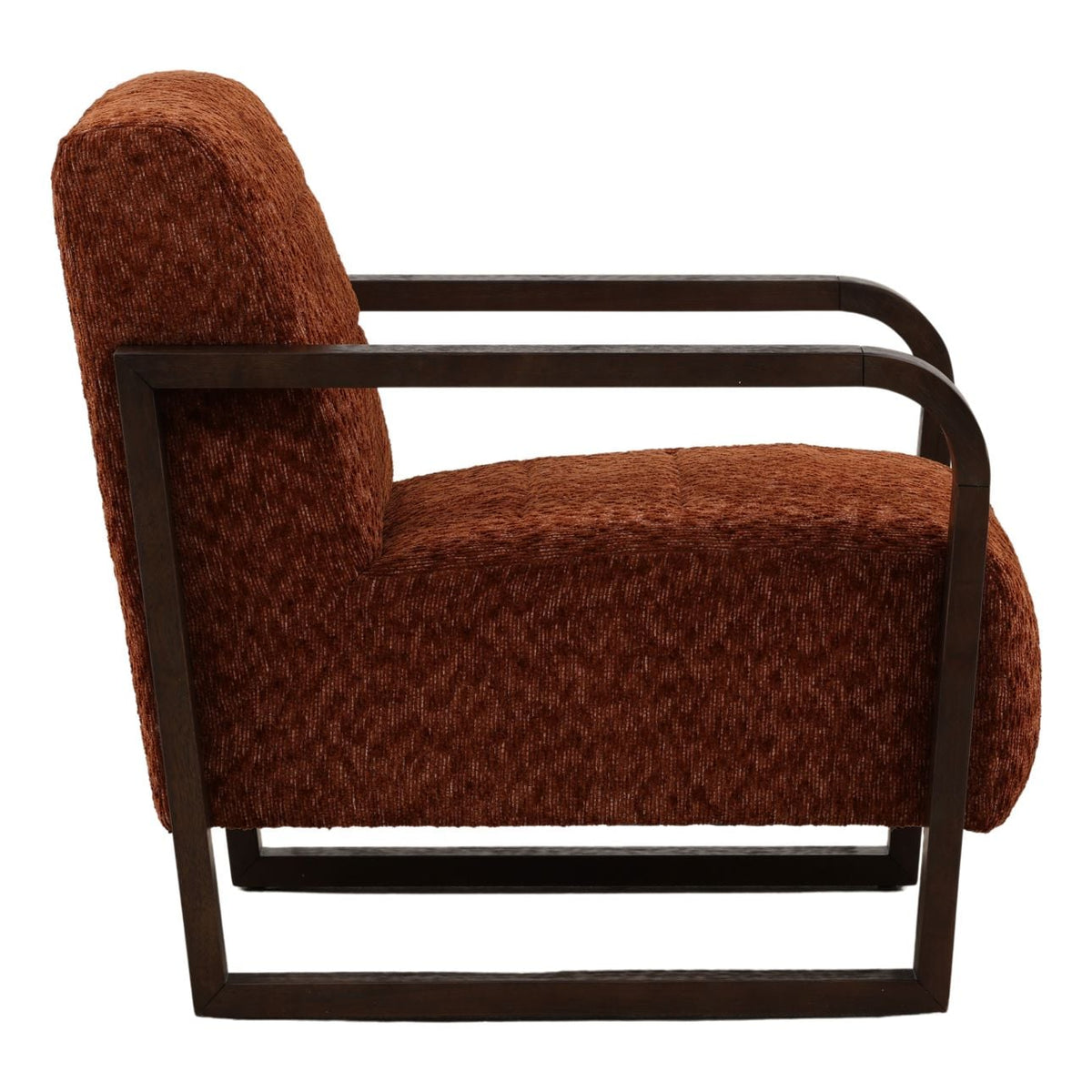 Signature Multi-Tone Chenille Fabric and Rubber Wood Home Accent