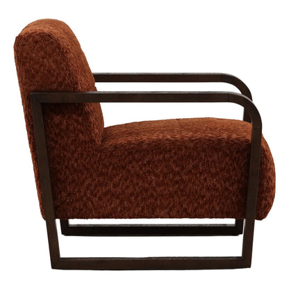 Signature Multi-Tone Chenille Fabric and Rubber Wood Home Accent