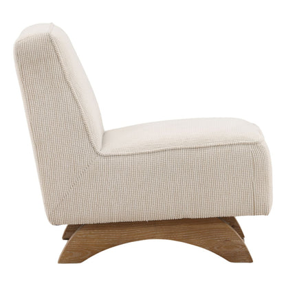 Heritage Checkered Chenille Fabric and Rubber Wood Home Accent