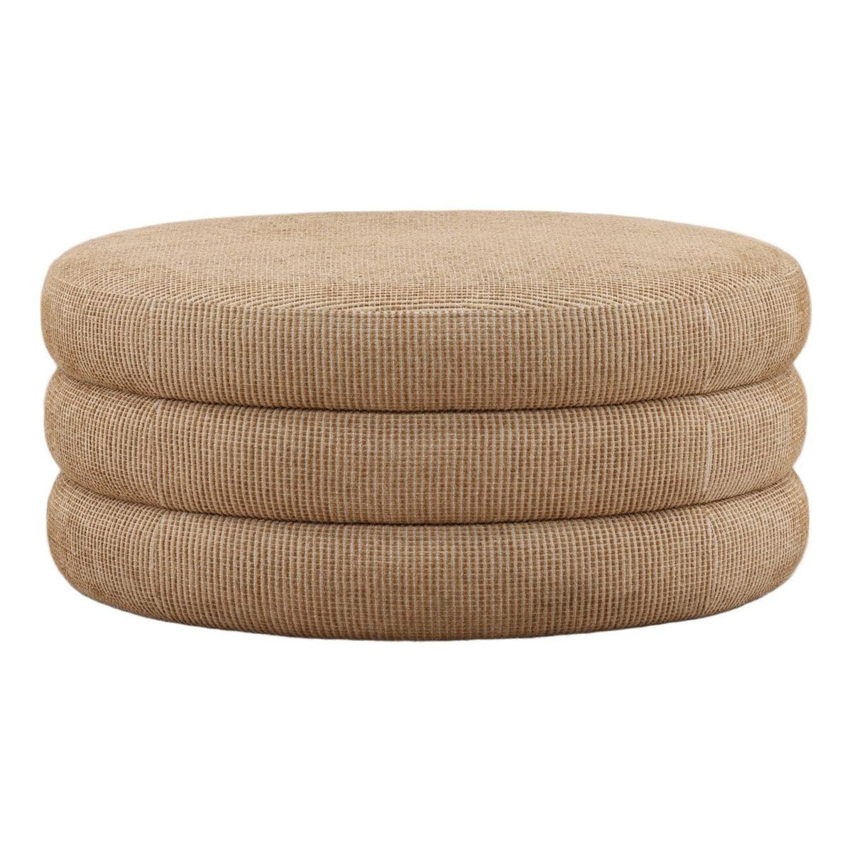 Curated Textured Chenille Fabric Bench