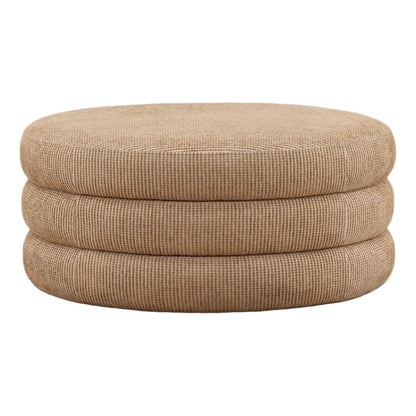 Curated Textured Chenille Fabric Bench