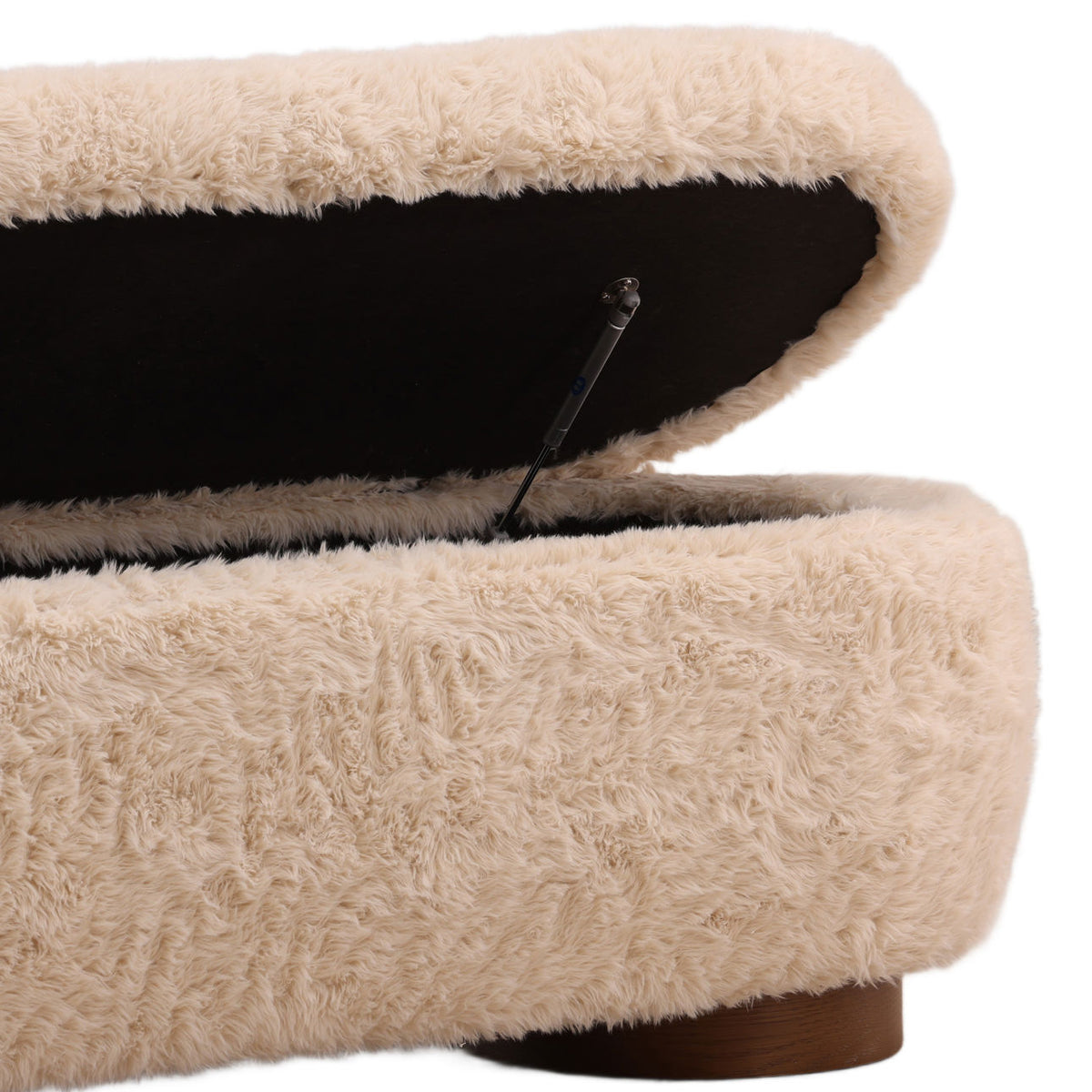 Signature Faux Fur Fabric Bench