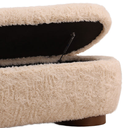 Signature Faux Fur Fabric Bench