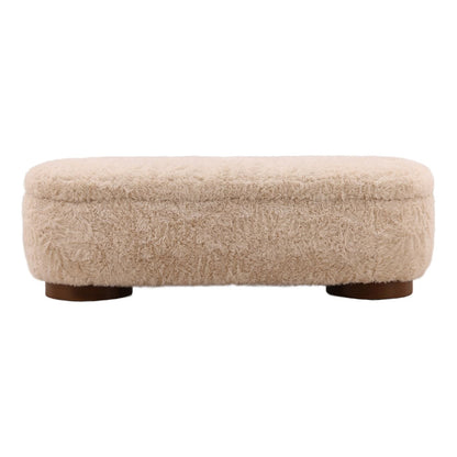 Signature Faux Fur Fabric Bench