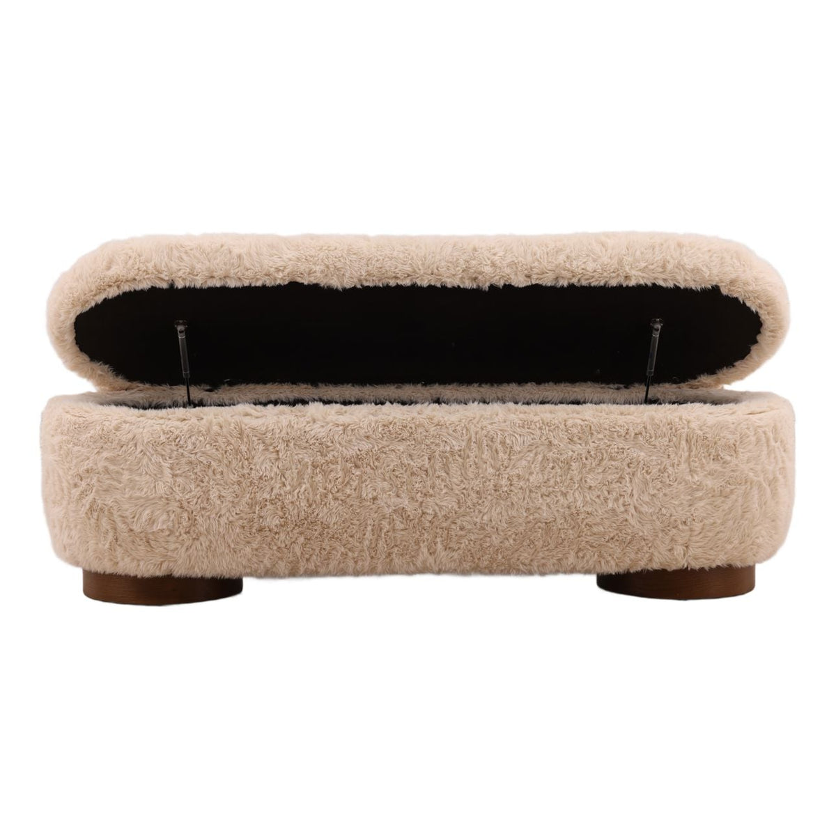 Signature Faux Fur Fabric Bench
