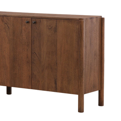 Brown Mango Wood Sideboard 86 in Wide