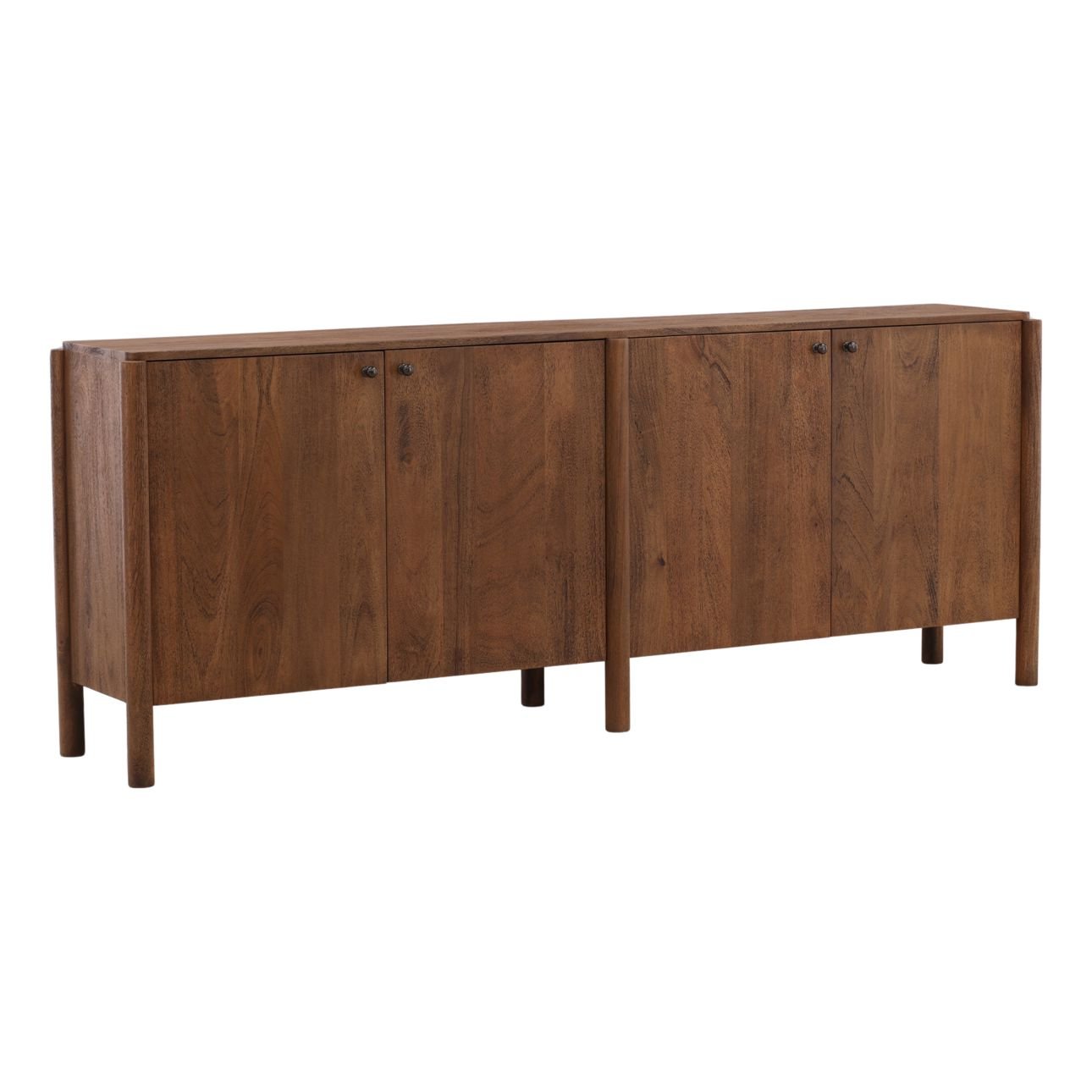 Brown Mango Wood Sideboard 86 in Wide