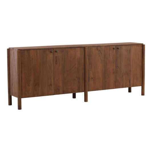 Brown Mango Wood Sideboard 86 in Wide