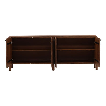 Brown Mango Wood Sideboard 86 in Wide