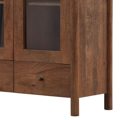 Brown Mango Wood Cabinet 39 in Wide