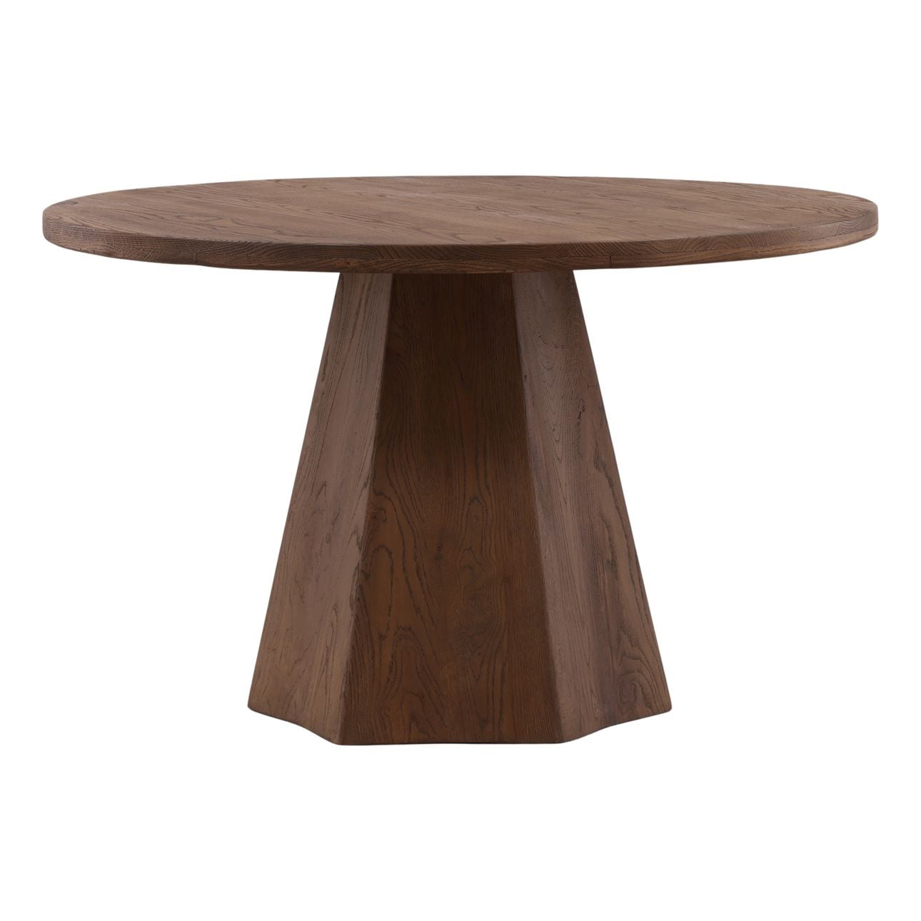 Brown Oak Wood Table 48 in Wide