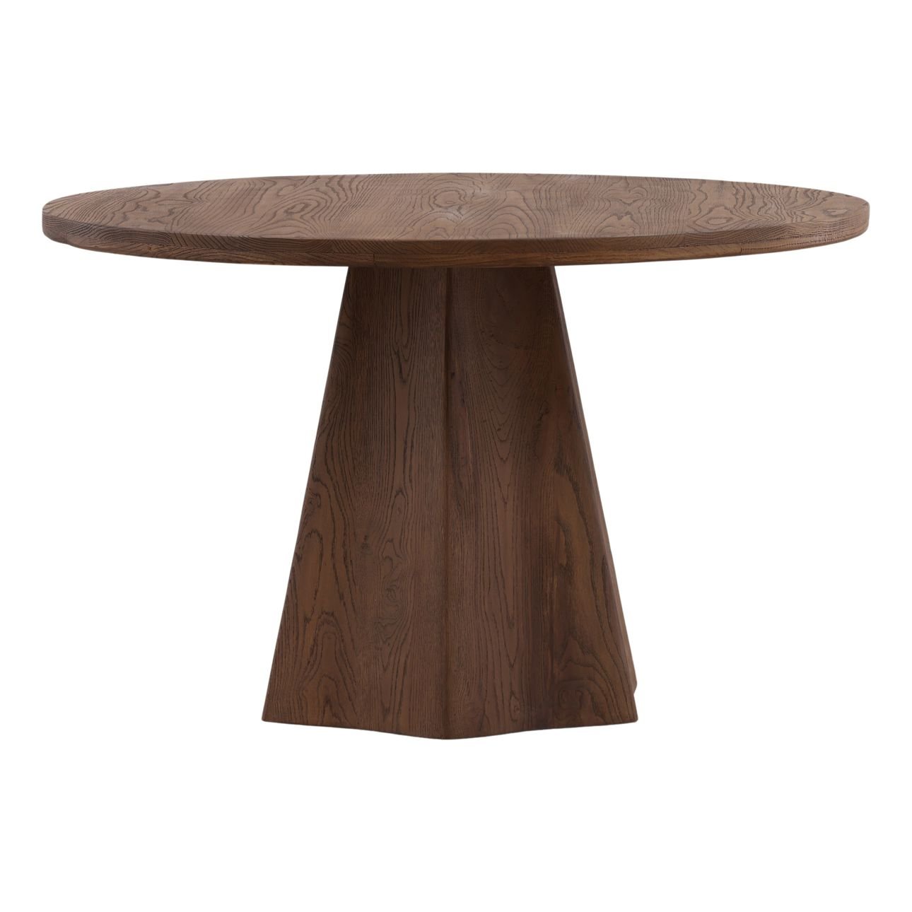 Brown Oak Wood Table 48 in Wide