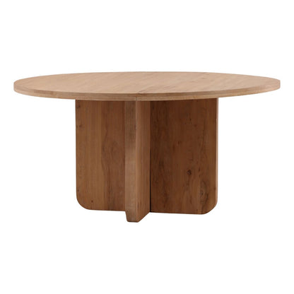 Light Natural Oak Wood Table 60 in Wide