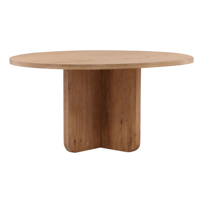 Light Natural Oak Wood Table 60 in Wide