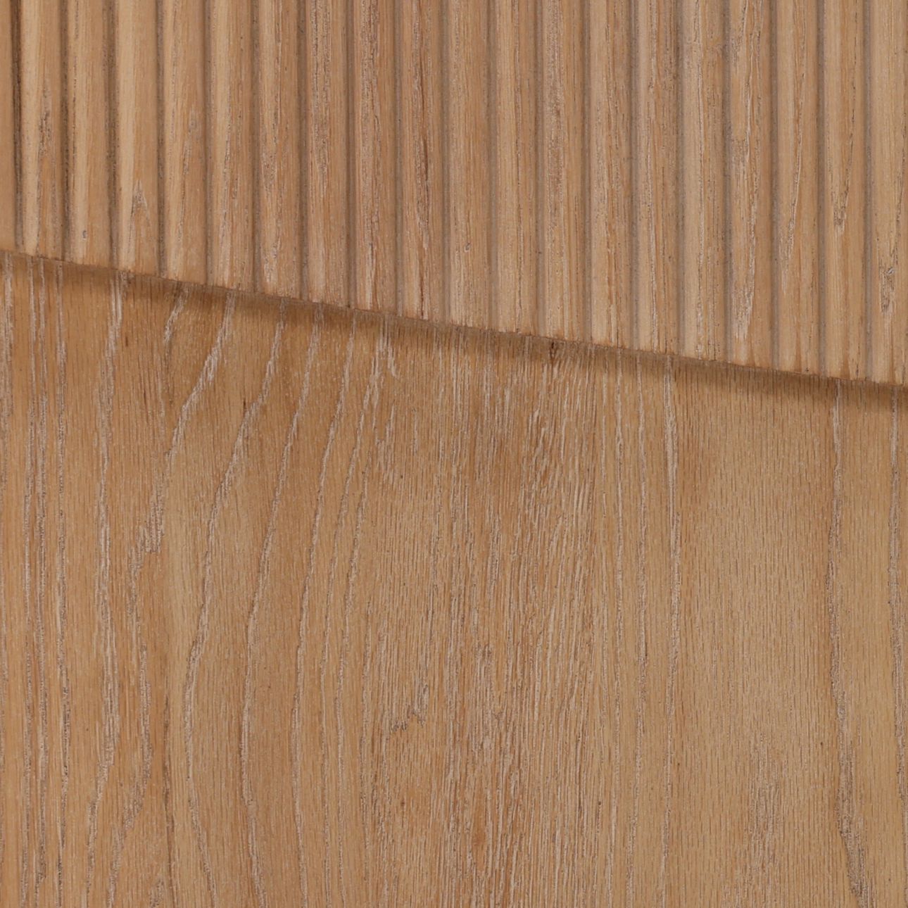 Light Natural Oak Wood Sideboard 97 in Wide