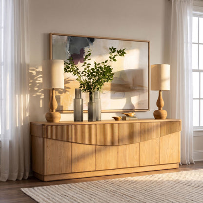Modern Oak Wood Cabinet