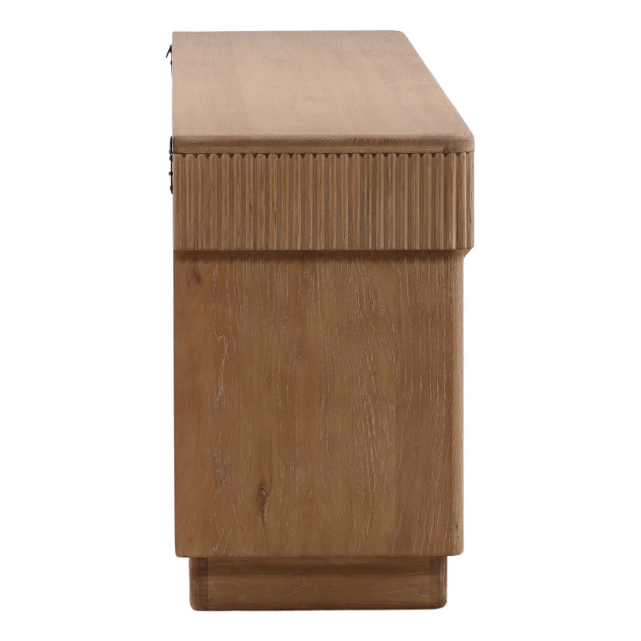 Light Natural Oak Wood Sideboard 97 in Wide