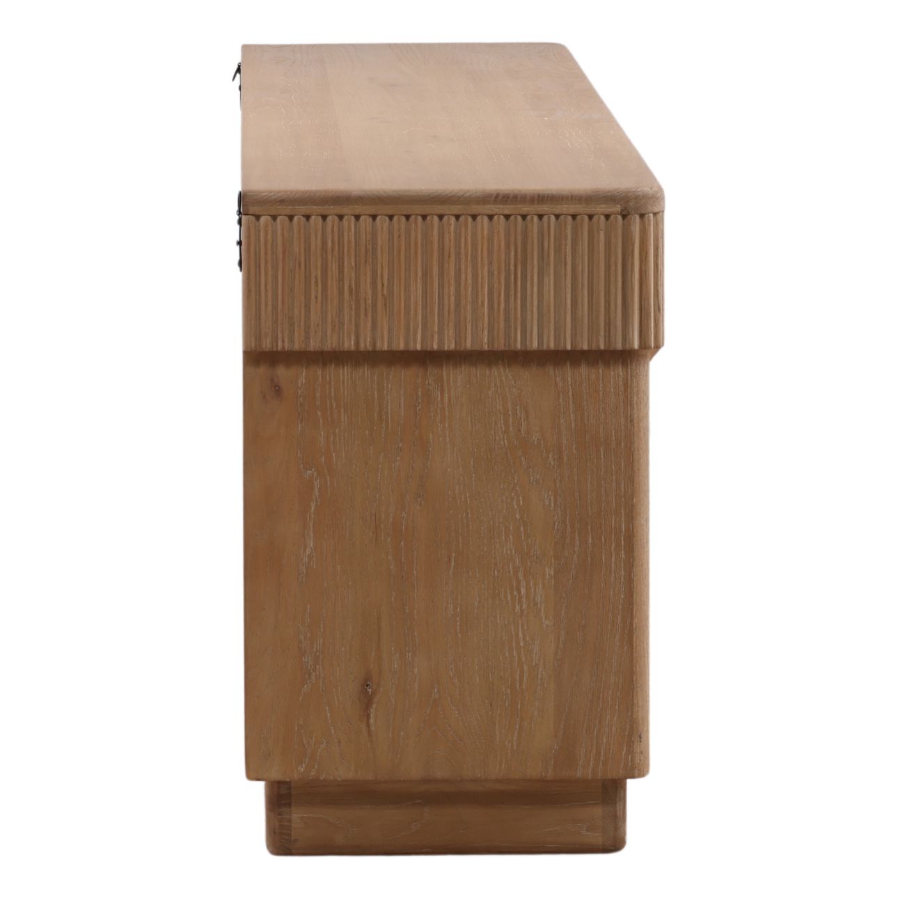 Light Natural Oak Wood Sideboard 97 in Wide