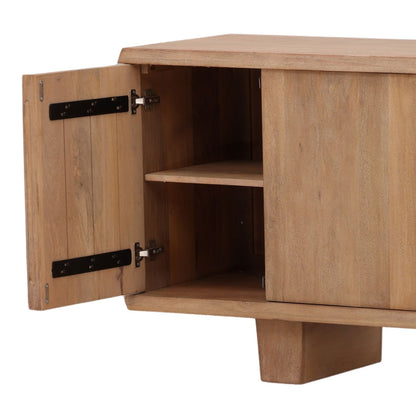 Light Natural Mango Wood Sideboard 104 in Wide