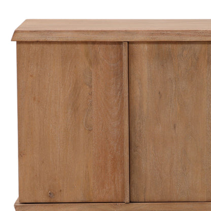 Light Natural Mango Wood Sideboard 104 in Wide