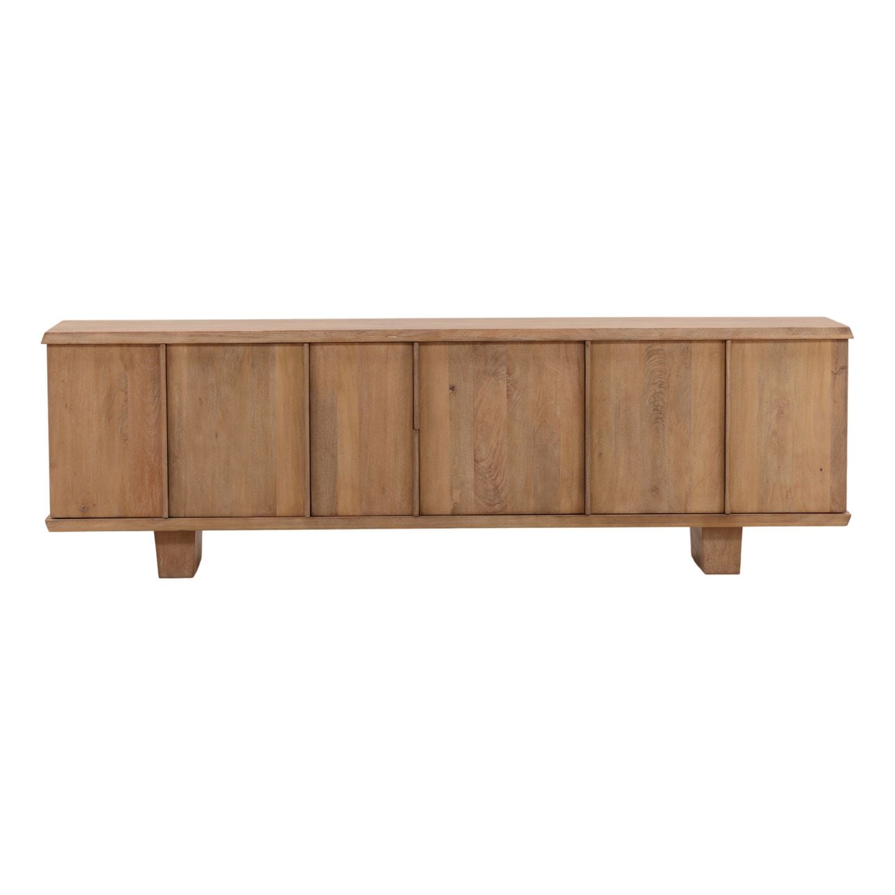 Light Natural Mango Wood Sideboard 104 in Wide