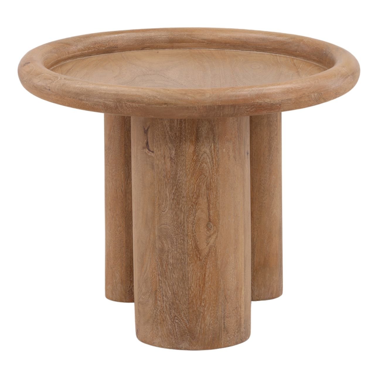 Light Natural Mango Wood Table 23.5 in Wide