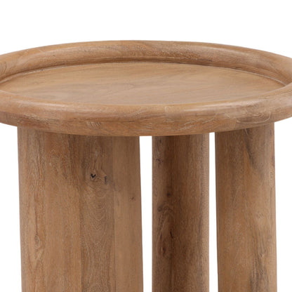 Light Natural Mango Wood Table 23.5 in Wide