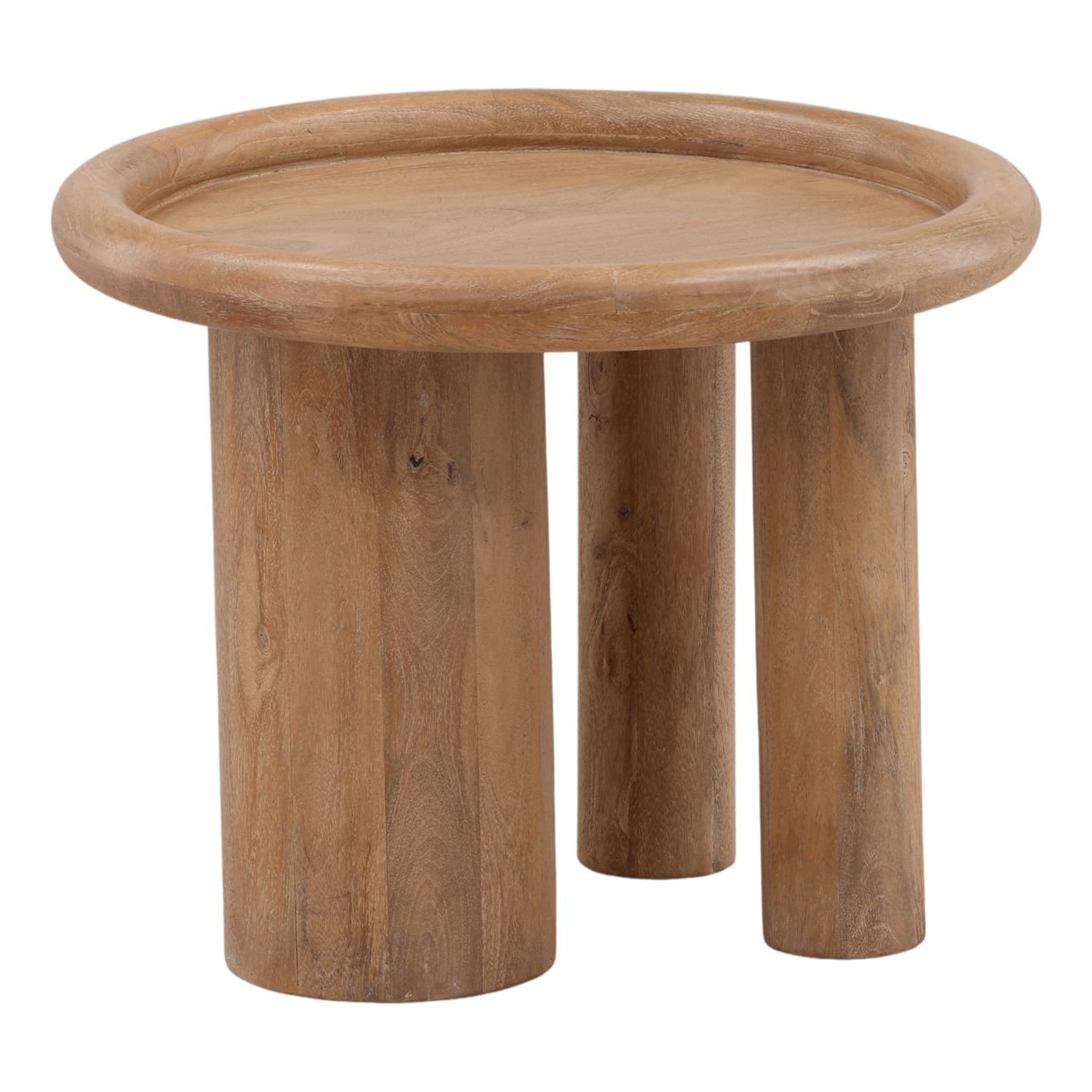 Light Natural Mango Wood Table 23.5 in Wide