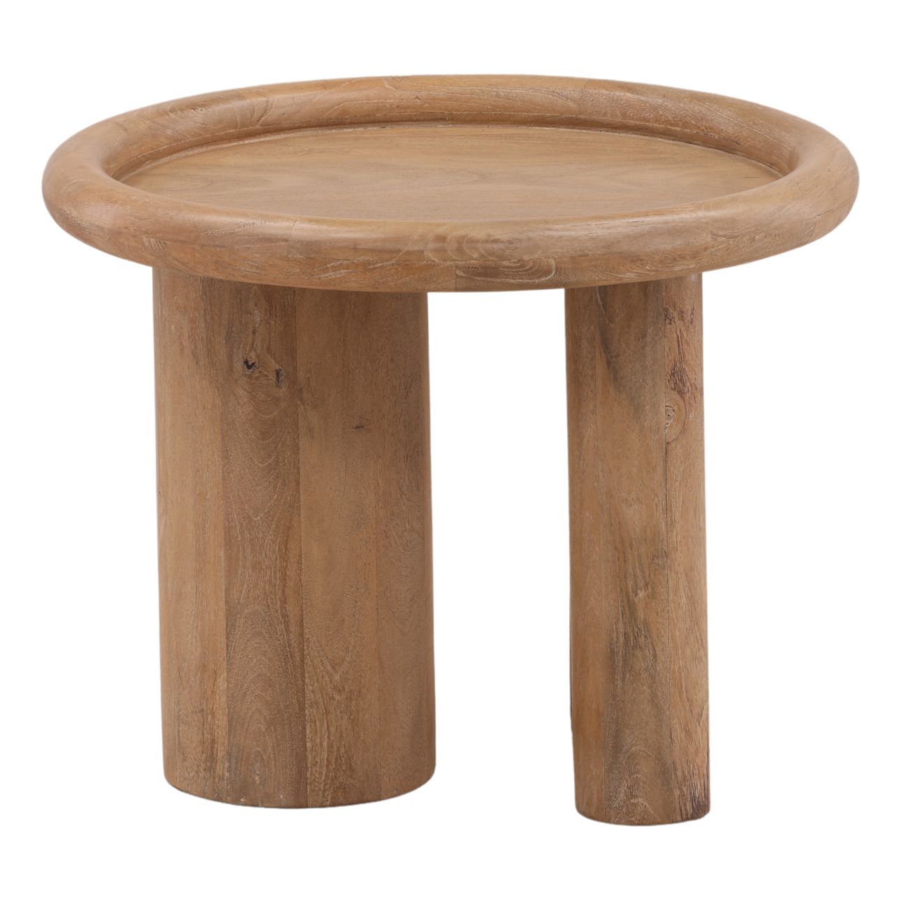 Light Natural Mango Wood Table 23.5 in Wide