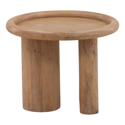 Light Natural Mango Wood Table 23.5 in Wide