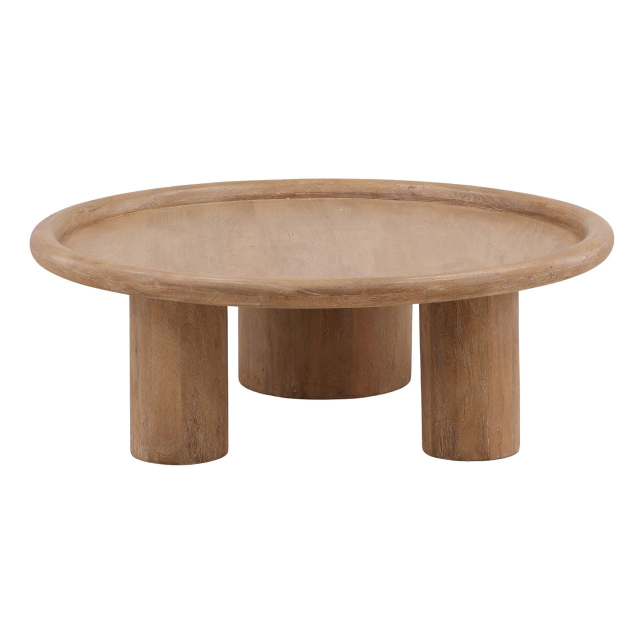 Light Natural Mango Wood Table 43.5 in Wide