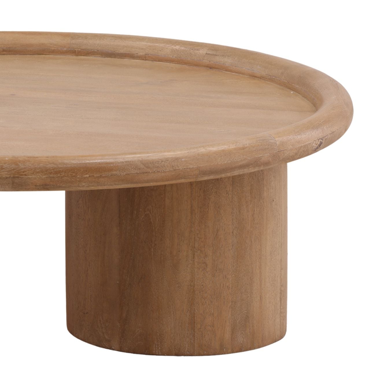 Light Natural Mango Wood Table 43.5 in Wide