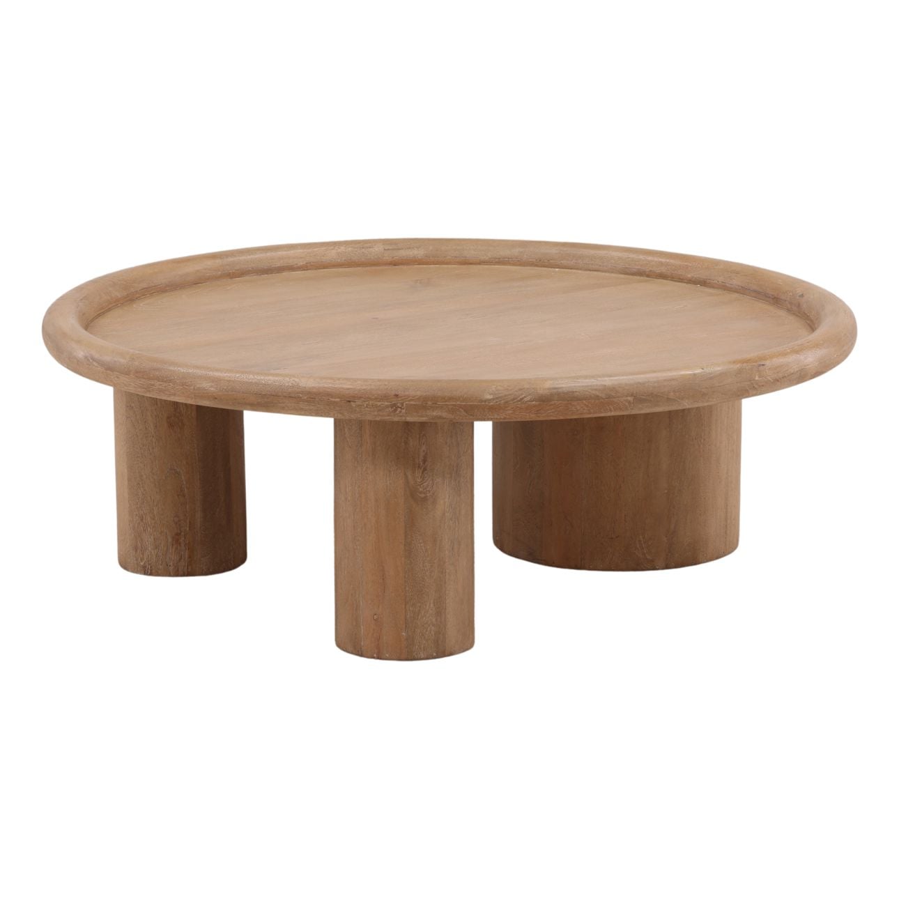 Light Natural Mango Wood Table 43.5 in Wide