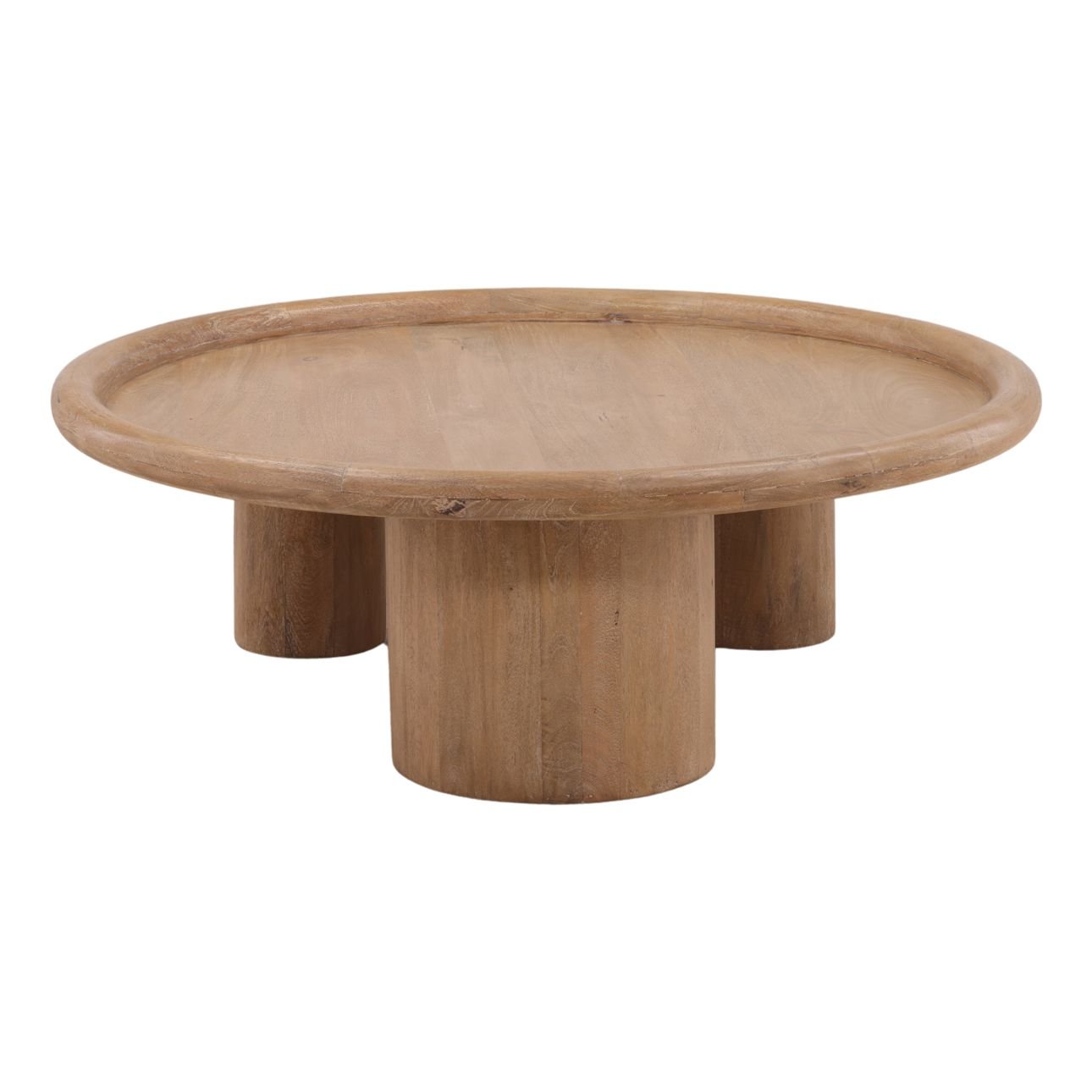Light Natural Mango Wood Table 43.5 in Wide