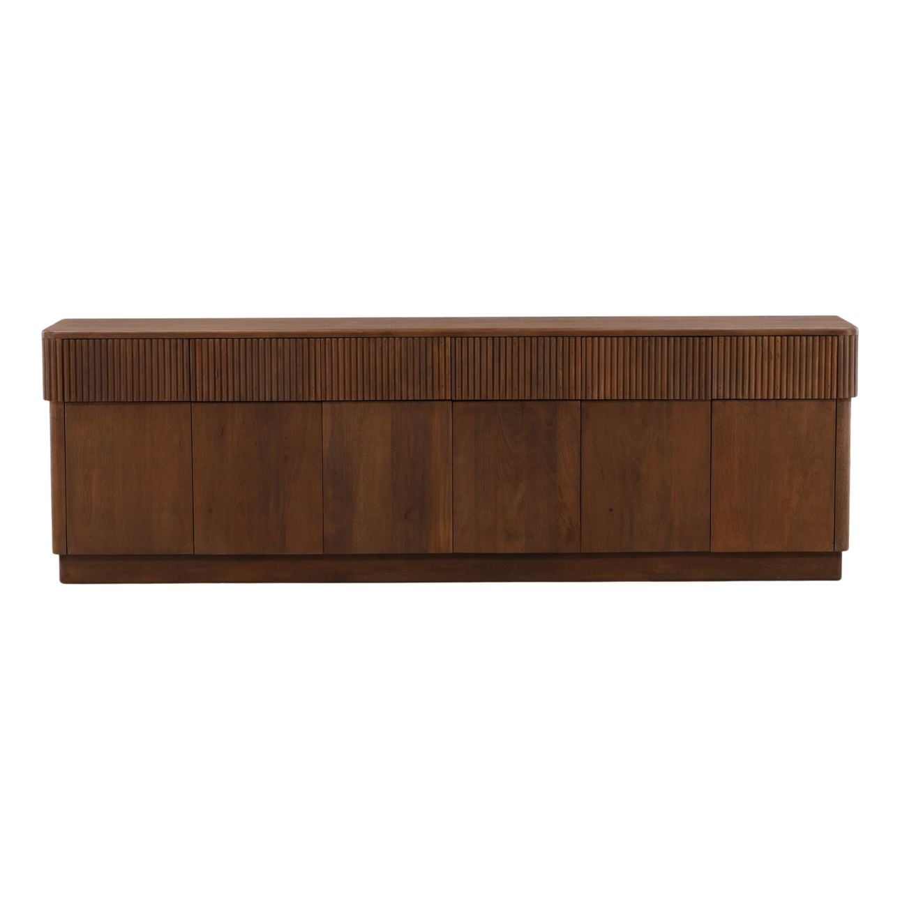 Brown Mango Wood Sideboard 97.5 in Wide