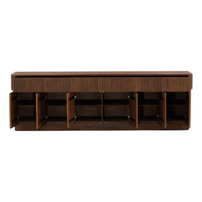 Brown Mango Wood Sideboard 97.5 in Wide