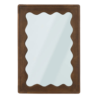 Brown Mango Wood and Glass Table 52 in Wide