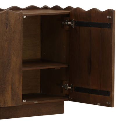 Brown Mango Wood Sideboard 84 in Wide