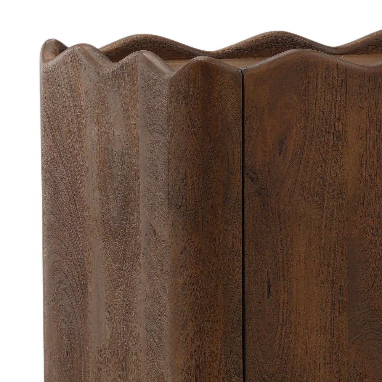 Brown Mango Wood Sideboard 84 in Wide