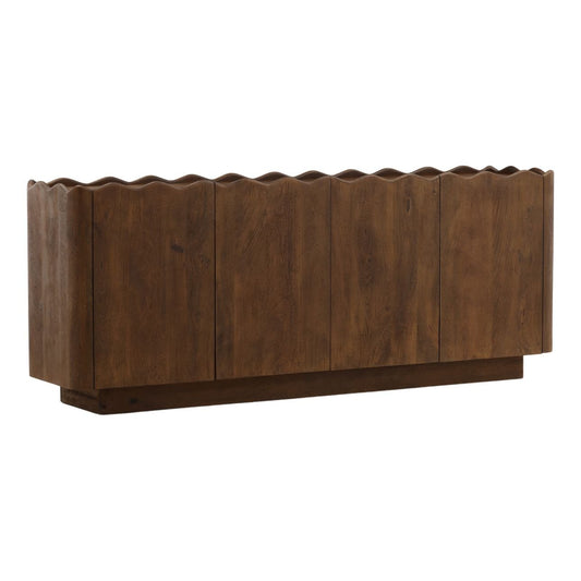 Brown Mango Wood Sideboard 84 in Wide