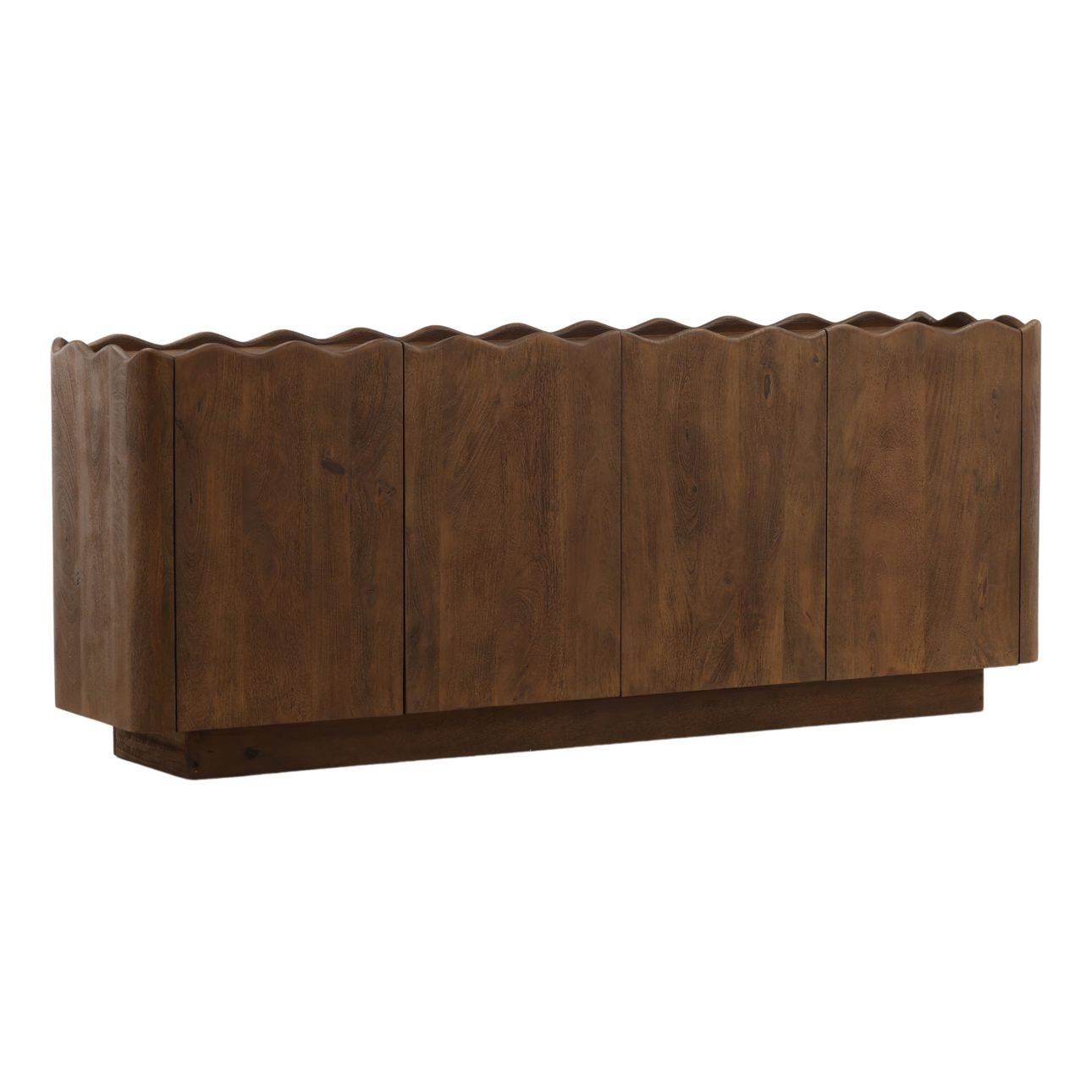Brown Mango Wood Sideboard 84 in Wide