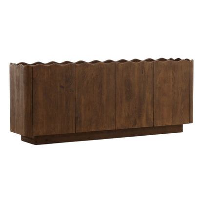 Brown Mango Wood Sideboard 84 in Wide