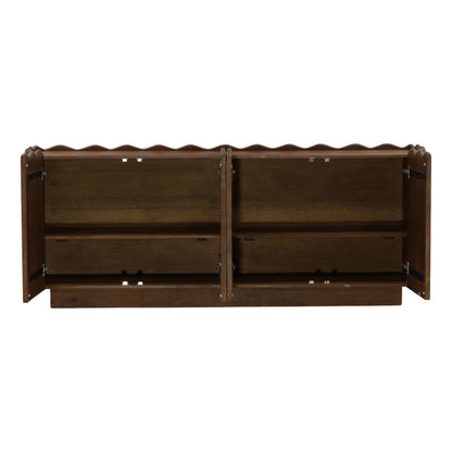 Brown Mango Wood Sideboard 84 in Wide