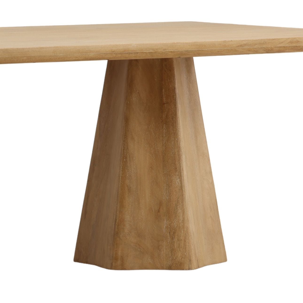 Light Natural Mango Wood Table 105 in Wide