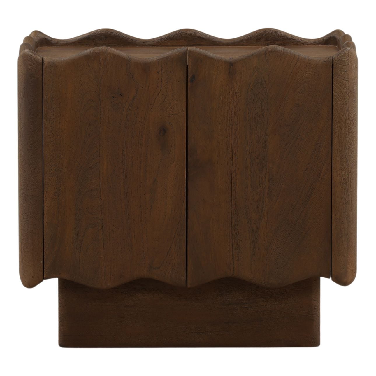 Brown Mango Wood Nightstand 27 in Wide